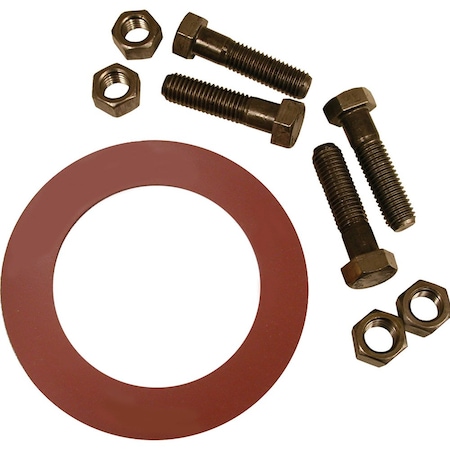 Jones Stephens 2in. Red Rubber Ring Gasket Kit, 5/8in. x 2-3/4in. Bolt Size G52102